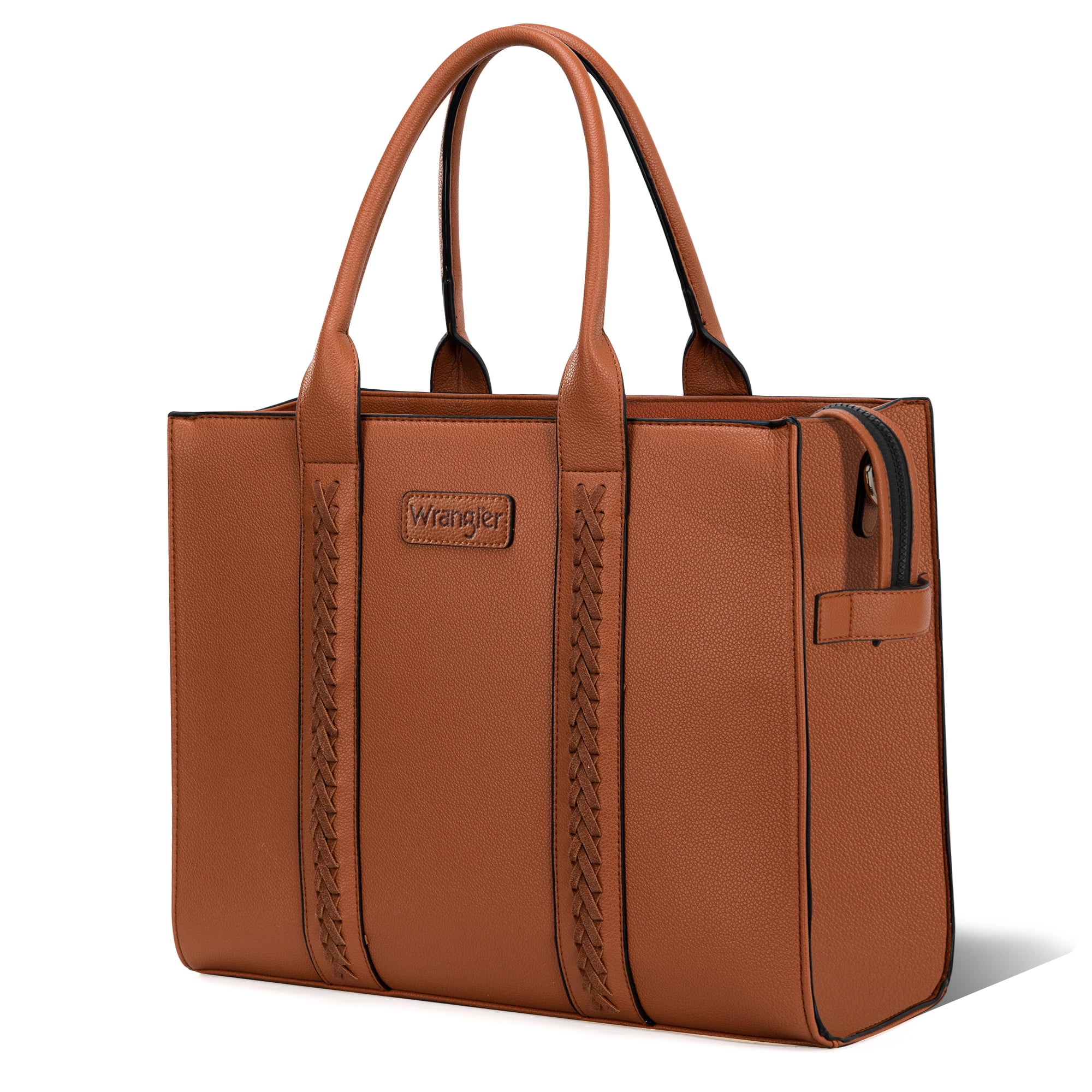 Wrangler Large Tote Bag for Women Shoulder Purse with Strap Vintage Top-Handle Handbags