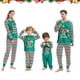 thumbnail image 1 of Conjunto de pijamas familiares a juego para Navidad, con estampado de letras, para padre, madre e hijo, con top de ciervo y pantalones a rayas, pijama y pelele para bebé, 1 of 4