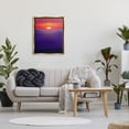 thumbnail image 2 of Stupell Red Sunrise Mountain Horizon Landscape Photography Gold Floater Framed Art Print Wall Art, 2 of 6