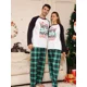 thumbnail image 2 of Conjunto de pijama de 2 piezas con estampado de árbol de Papá Noel para Navidad de 2024, conjunto de pijama para padres e hijos, pijama para bebé, 2 of 5
