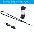 thumbnail image 3 of Uxcell 16" Neck Lanyards 0.4" Width Detachable Strap Lanyard for ID Badge Keys Navy Blue 20 Pack, 3 of 5