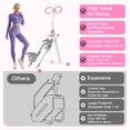 thumbnail image 6 of Stair Stepper for Home, Vertical Climber Workout Machine for Full-Body Exercise, Fitness Climber Equipment with Stable Frame and Adjustable Handlebar – Pink, 6 of 10