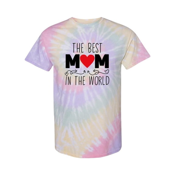 Best Mom In The World Tie Dye Spiral Women -SPIdeals Designs, Female Medium