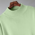 thumbnail image 7 of Bnwani 2pc Sweater Sets for Women Outfit Crewneck Long Sleeve Round Neck Solid Color Loose Wide Leg Green Winter Sweaters for Women Size Free Size, 7 of 7