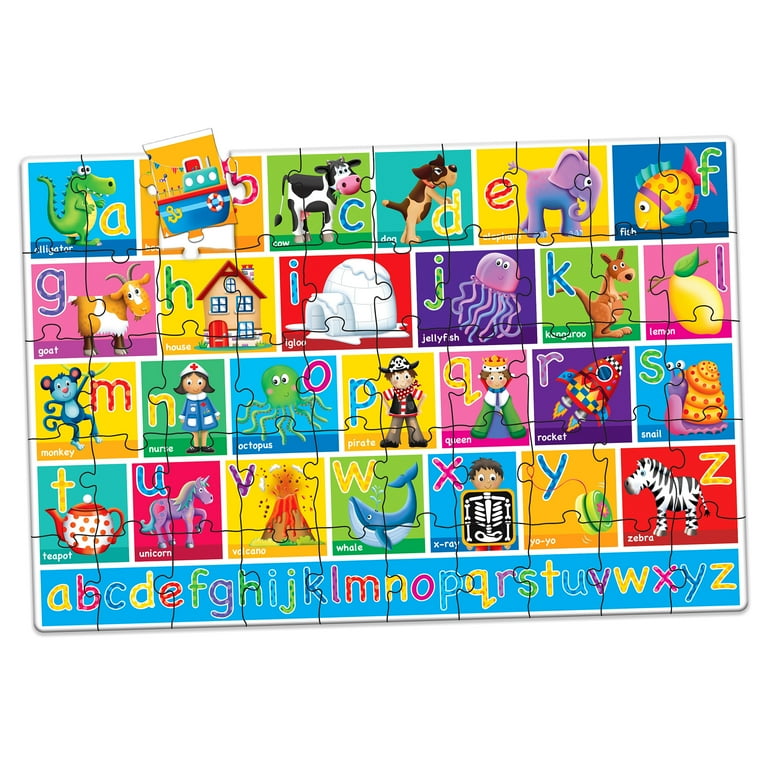 The Learning Journey 436318 Jumbo Floor Alphabet Puzzle, 50 pcs
