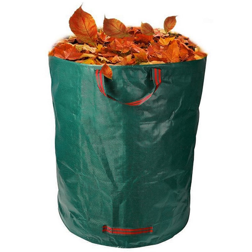 270 Litre Garden Waste Bag Folding Large Garden Waste Weeds Leaves Bin Refuse Sack Bag Rubbish Sacks Pack of 2