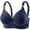 Dark Blue, variant on Full Coverage Wireless T Shirt Bra for Everyday Comfort and Support – Seamless Underwear for Large Four-Hook Front Closure Ideal for Home and Leisure, 44, Pink