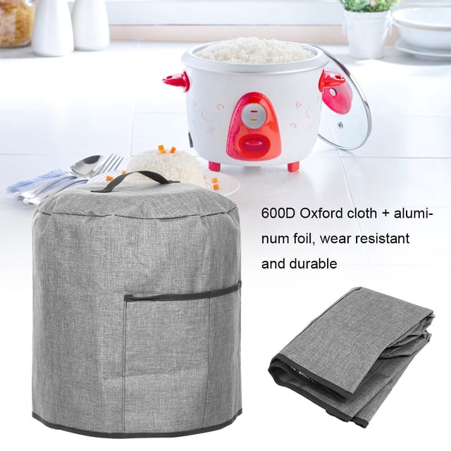 Rdeghly Housse de Protection pour Autocuiseur Rond avec Poche Accessoires pour Appareils de Cuisine