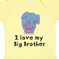 thumbnail image 4 of Inktastic I Love My Big Brother Elephant Blue Pink Girls Baby Bodysuit, 4 of 5