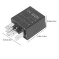 thumbnail image 2 of Mobutofu 5pcs Car Relay for Auto Black Plastic Automotive Relay Switching Function, 2 of 8