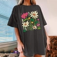 thumbnail image 2 of Button Down Shirts for Women Short Sleeve Womens Sports Tops Pastel Women Tank Tops Loose Crop Short Sleeve Button Up Shirts for Women Pattern, 2 of 5