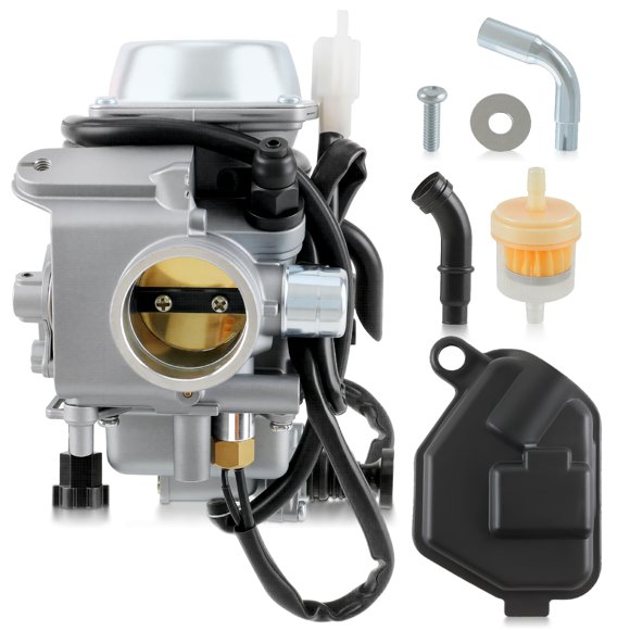 Carbhub Carburetor for Honda Foreman 450 TRX 450 TRX450ES TRX450FE TRX450FM TRX450S 1998-2004 Aftermarket Carb with Throttle Base Cover & S