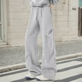 thumbnail image 2 of FYDUU Men's Relaxed Sweatpants Loose Fit Open Bottom Joggers Comfort Elastic Waist Drawstring Athletic Wide Leg Sweat Pants Trousers Streetwear Leisure Bottom Sweatpant, 2 of 4