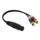 thumbnail image 1 of Cable XLR de 3 Clavijas a Cable de sonido Auxiliar RCA Doble Adaptador de Micrófono Cable 30cm 12 ", 1 of 7