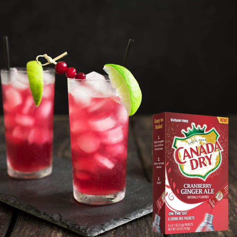 LLE Canada Dry Powder Drink Mix Cranberry Ginger Ale, 41 OFF
