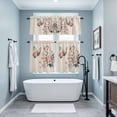 thumbnail image 3 of Spring Butterfly Kitchen Curtains Sets for Windows 36 Inch Length, Farmhouse Retro Botanical Flowers Rod Pocket Window Treatments Tier Curtains and Valances Set for Bedroom/Bathroom, 3 of 8