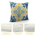 thumbnail image 4 of JEUXUS  Boho Yellow Decorative Throw Pillow Covers Retro Blue Geometric Mandala Flower Pillow Cushion Cases Farmhouse Pillow Shams for Couch Sofa Bed Home Decor Outdoor, 4 of 5