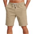 thumbnail image 4 of Men's Casual Elastic Waist Shorts with Multiple Pockets for Sports and Everyday, 4 of 8