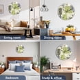 thumbnail image 2 of Wall Clock 10 Inch Abstract Vintage Round Silent Decorative Wall Clocks Battery Operated for Living Room Bedroom Kitchen Classroom Decor, Art Oil Painting Texture Sage Green Gray,Small, 2 of 7