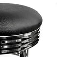thumbnail image 2 of Trinity TWE-11012 Tabouret de Bar Pivotant Chromé Lot de 2 Tabouret de Bar Noir, 2 of 7