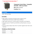 thumbnail image 2 of Temperature Control Relay - Compatible with 2003 - 2004 Isuzu Rodeo, 2 of 2