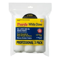 Purdy WhiteDove Roller Cover, 9 in. x 1/2 in., 3 count