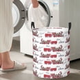 thumbnail image 4 of Lsque Retro Train pattern Laundry Hamper Basket, Tall Woven Rope Hamper Basket for Clothes, Lightweight Storage Basket, Collapsible Waterproof-Medium, 4 of 8