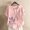 51 Rose, variante sur Staron Hauts pour Femmes Été Liquidation à Moins de 5 $ Manches Courtes Retroussées T-Shirts Tendance Coton Lin Col Rond Grande Taille Hauts d'Été Décontractés Tunique à Imprimé Floral
