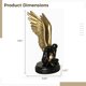 thumbnail image 5 of Adornos creativos de alas de ángel en 3D: elegante escultura de resina dorada para decoración del hogar y la oficina, regalo perfecto para amigos, 6,7 x 4,3 x 9,8 pulgadas, hermoso diseño, 5 of 5