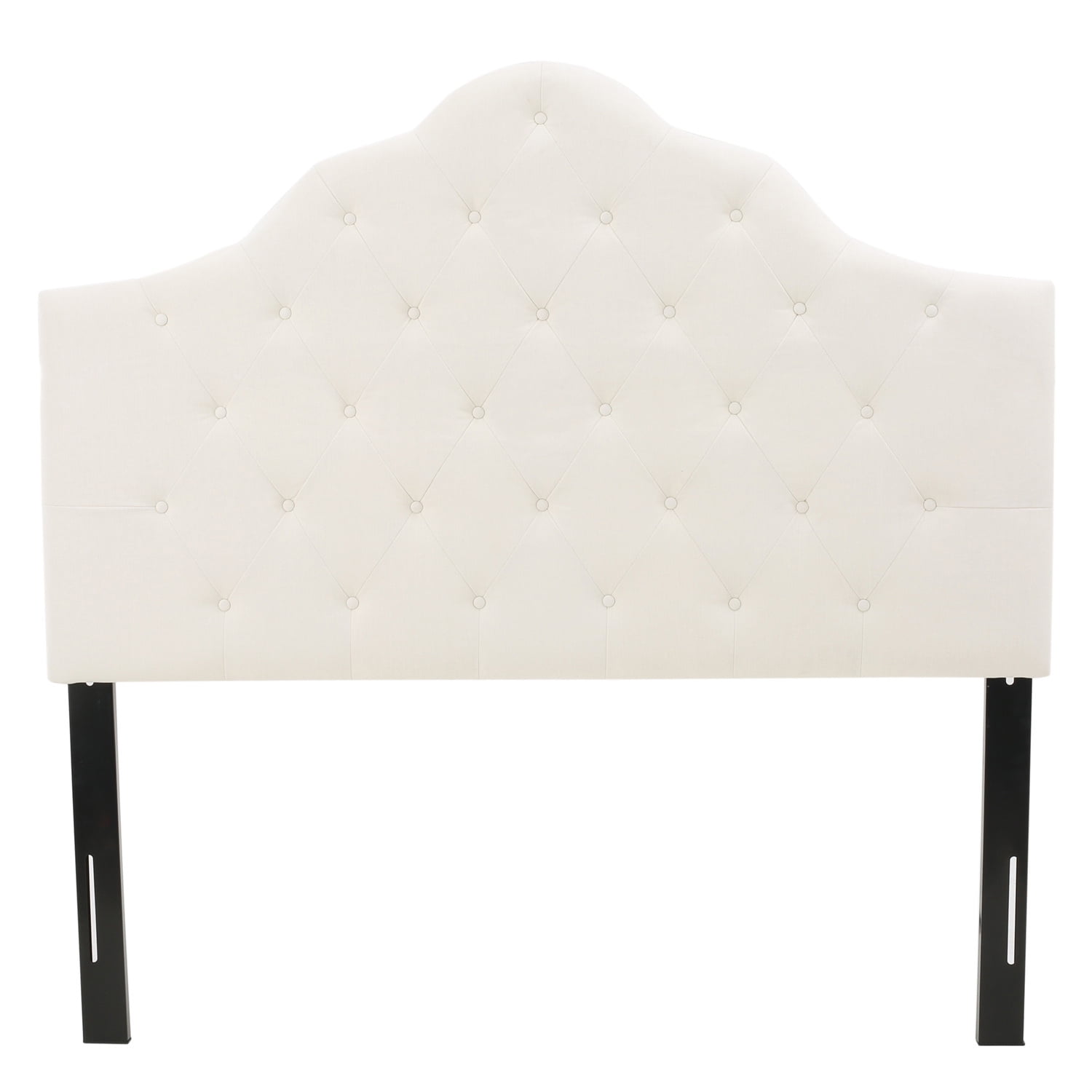 Kepooman Queen / Full Size Tufted Button Soft Fabric Upholstered Twin Headboard in Beige Kepooman Queen / Full Size Tufted Button Soft Fabric Upholstered Twin Headboard in Beige