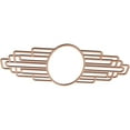 thumbnail image 2 of Ekena Millwork 36"W x 18"H x 9 7/8"IW x 17"IH x 3/8"T Elizabeth Wood Fretwork Pierced Ceiling Medallion, Cherry, 2 of 3