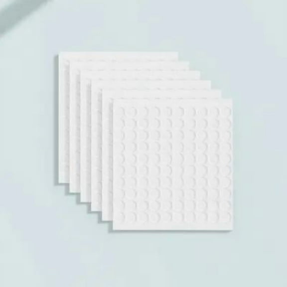 Beaupretty 600pcs Double Sided Adhesive Tape Dots Clear Acrylic Glue Removable Wall Safe for Museum Balloons Art Decor Photos 0.39inch