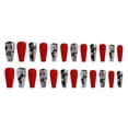 thumbnail image 2 of Seitruly Uñas postizas de ataúd, estilo francés clásico, uñas a presión, cubierta completa, punta de uñas, pegatinas de manicura de viscosidad Arte de uñas tipo 38 Seitruly CE012296-38B, 2 of 6