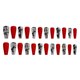 thumbnail image 2 of Seitruly Uñas postizas de ataúd, estilo francés clásico, uñas a presión, cubierta completa, punta de uñas, pegatinas de manicura de viscosidad Arte de uñas tipo 38 Seitruly CE012296-38B, 2 of 6