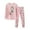 Pink, variant on Xuewenshw Children Casual Comfortable And Stylish Long Sleeved Sleepwear Set Baby Girl Clothes 3-6 Months