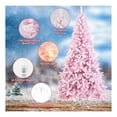 thumbnail image 2 of Yunken 7.5 Feet Flocked Christmas Tree with Realistic Snow Accumulation for Home Holiday Decoration, Artificial Pine, 2 of 9