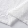 thumbnail image 6 of 2 Panels Rod Pocket Floral Embroidered Faux Linen Grommet Semi Sheer Curtain Drapes, 6 of 8