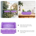 thumbnail image 3 of OULII 2Pcs Window Box Planter Plastic Purple Classic Bonsai Style for Gardeners, 3 of 8