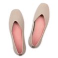 thumbnail image 1 of Zapatos planos casuales Frank Mully para mujer, punta cuadrada, punto nude, 1 of 8