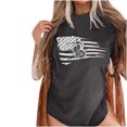 thumbnail image 1 of Mujeres Fahion Cuello redondo Mangas caídas Hombros Desgastados Estilo retro Camiseta Nupcial Verano Blusa Túnica Tops Fridja hjk1511, 1 of 7