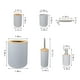 thumbnail image 3 of Juego de 6 Piezas para Baño con Dispensador de Jabón, Cepillo de Dientes, Escobilla de Inodoro, Papelera, Vaso y Jabonera., 3 of 6