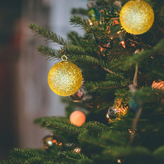 Christmas Ornaments Twenty Four Shatterproof Christmas Tree Decorations With Hanging Rings For Christmas Tree Party Home Decorations Four Centimeters Six, Czzoypi Christmas Ornaments Twenty