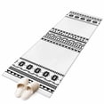 thumbnail image 2 of Runner Rug 2 x 6 Ft, White Boho Washable Non-Slip Floor Mat for Kitchen Hallway/Entryway, Farmhouse Simple Abstract Striped Geometric Long Kitchen Runner Area Rugs for Living Room, Low-Profile, 2 of 7