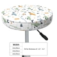 thumbnail image 4 of Kdxio Sea Creatures Print Stool Covers Round,Stretch Round Bar Stool Covers Washable Bar Stool Cushion Slipcover for 12-15 Inch Chair, 4 of 7