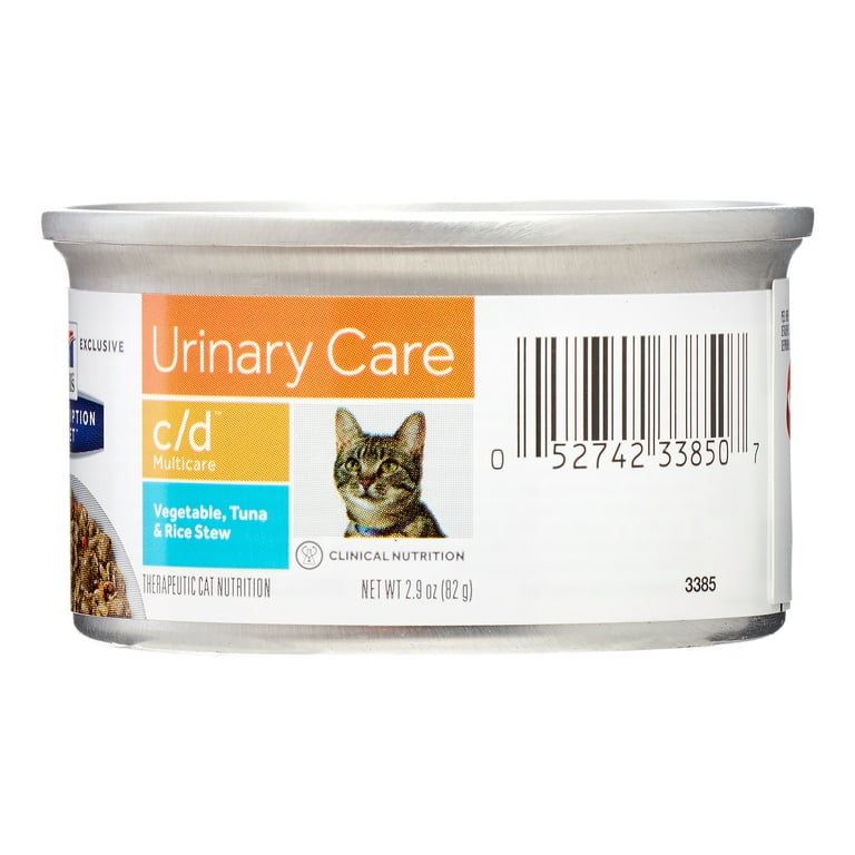 stil Alternatief voorstel Manga Hill's Prescription Diet c/d Feline Multicare Urinary Tract Health Veg Tuna  Rice Stew Wet Cat Food (24 x 2.9 oz Cans) - Walmart.com