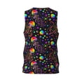 thumbnail image 2 of Rocae Rainbow Jellyfishes for Men's Basketball Jersey Lightweight and Breathable Athletic Tank Top,Quick-Drying Sports Jersey XX-Large, 2 of 9