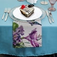 thumbnail image 4 of WYYP Hummingbird Flowers Polyester Dinner Napkin for Dining Table Kitchen Daily Party Housewarming Farmhouse Decor 6 PCS, 4 of 7
