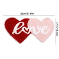 thumbnail image 2 of Valentines Day Heart Shaped Bathroom Rug - Valentine's Day & Winter Bathroom Decor, Non-Slip Washable Bath Mat, Cute Lover Decor for Shower & Entryway, Absorbent Mat for Home Bathroom, 23.62*11.81in, 2 of 5