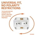 thumbnail image 3 of Sylvania Zevo 7444 White LED Bright Interior Exterior Mini Light Bulb, 2 Pack, 3 of 7