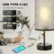 thumbnail image 3 of Lámpara de mesa YIDPU con control táctil y puertos USB-A y USB-C, LED de 3 colores, 3 of 9